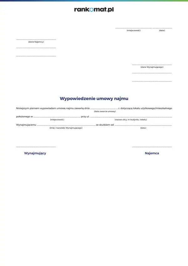 Jak skutecznie napisać wypowiedzenie umowy najmu bez przykrych konsekwencji